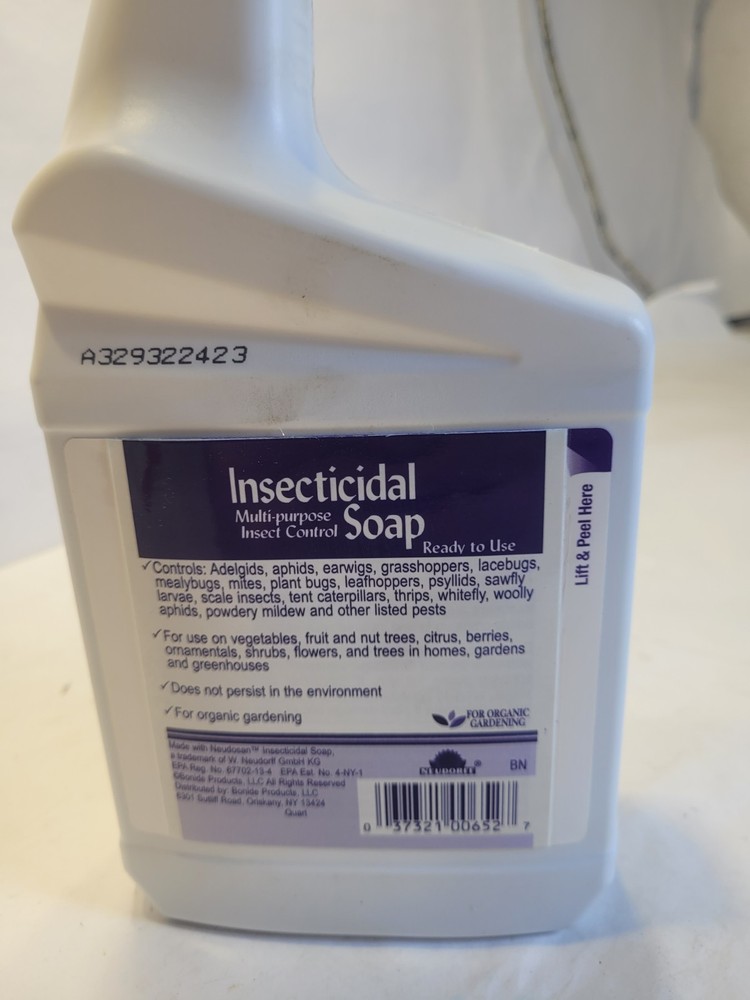 Bonide Insecticidal Liquid Soap Multi Purpose Control 32oz Bottle Ready To Use