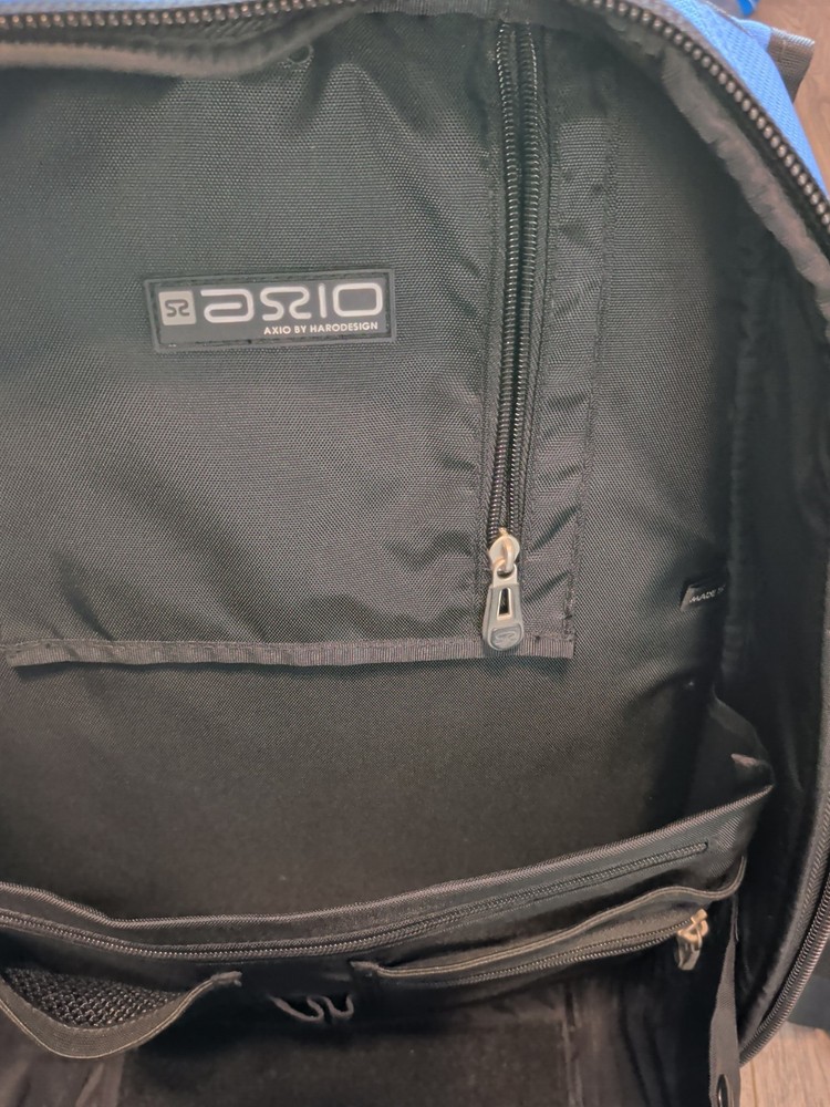 Axio By Harodesign Blue Hardshell Motorcycle / Bike Protective Backpack