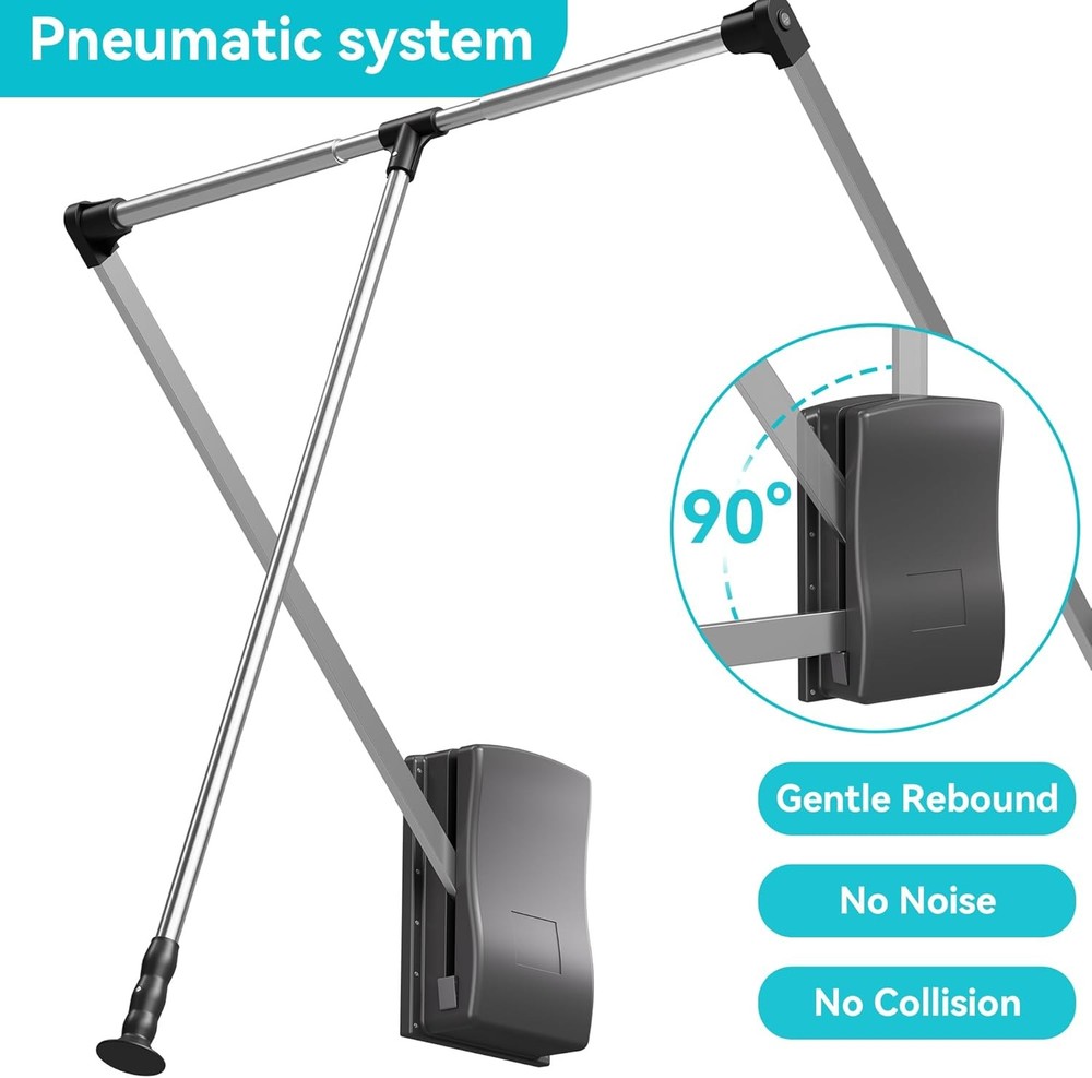 Pull Down Closet Rod 26"-35", Adjustable Side Mounted 35 inch, chrome