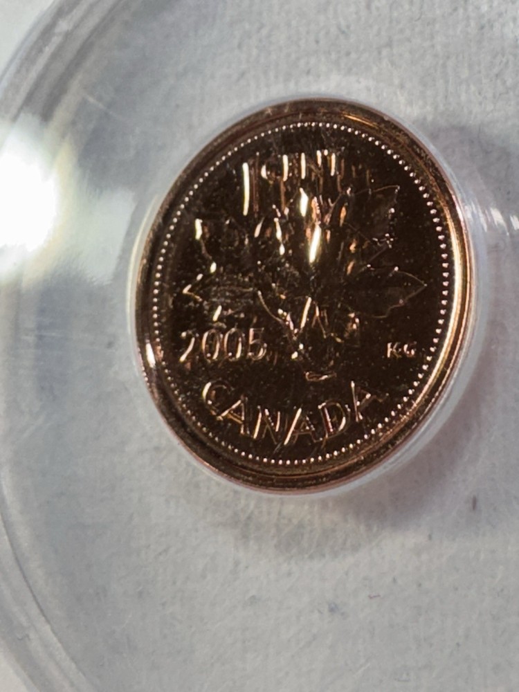 2005-P Canada 1 Cent Graded MS 67 RD by ANACS
