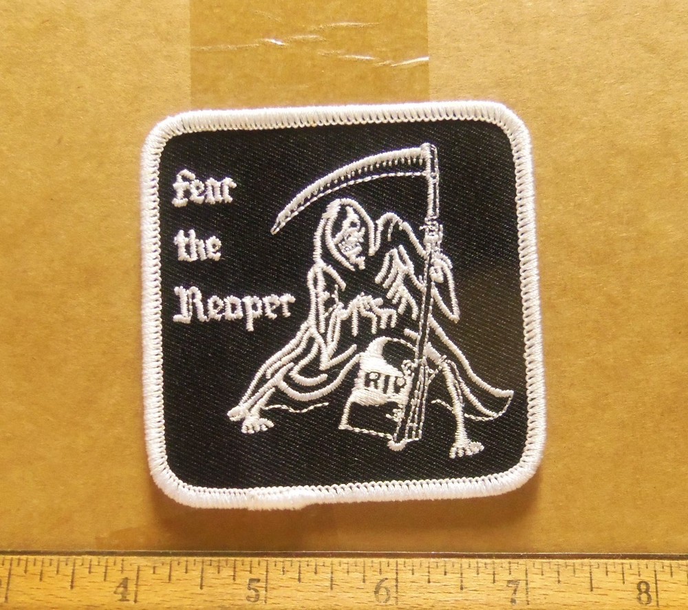 Fear the Reaper Embroidered Patch