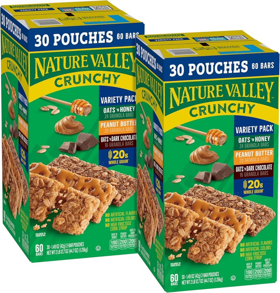 Valley Crunchy Granola Bars, Value Pa, 120 Bars, Count