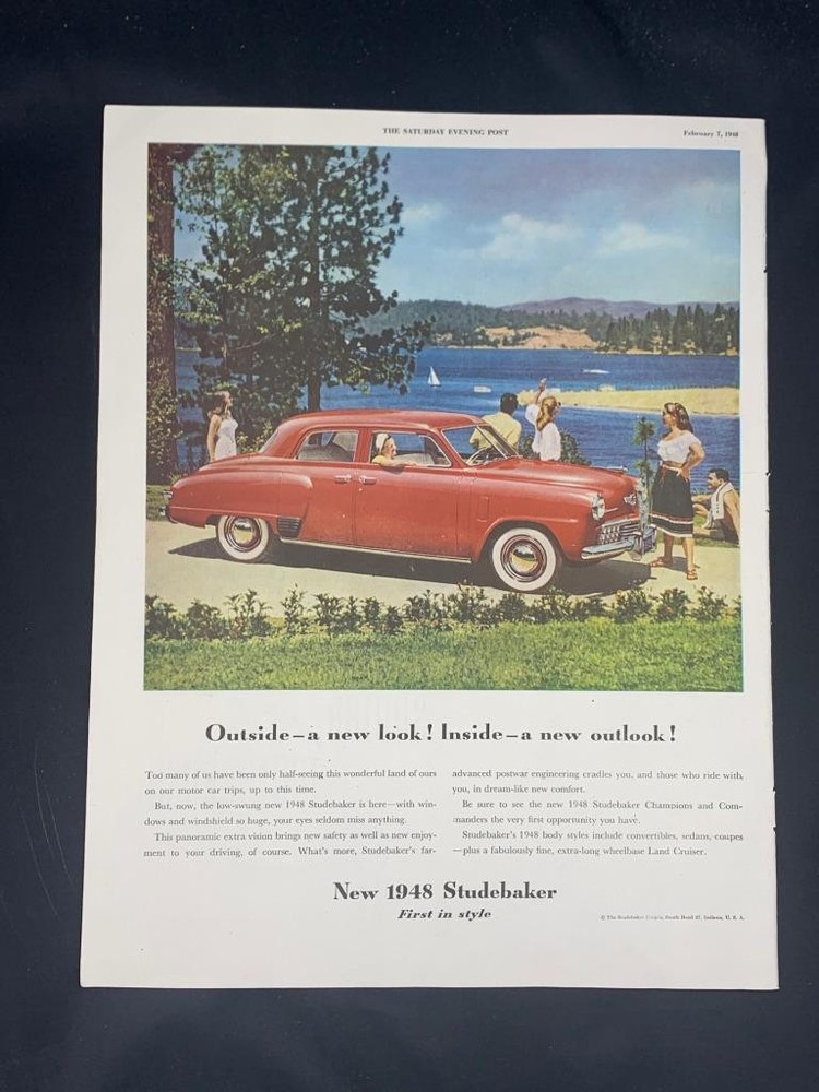 Magazine Ad* - 1948 - Studebaker  - (#6)