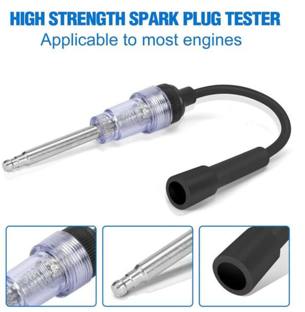 Compression Tester Kit Petrol Engine Cylinder Gauge Tool Automotive 15 pc