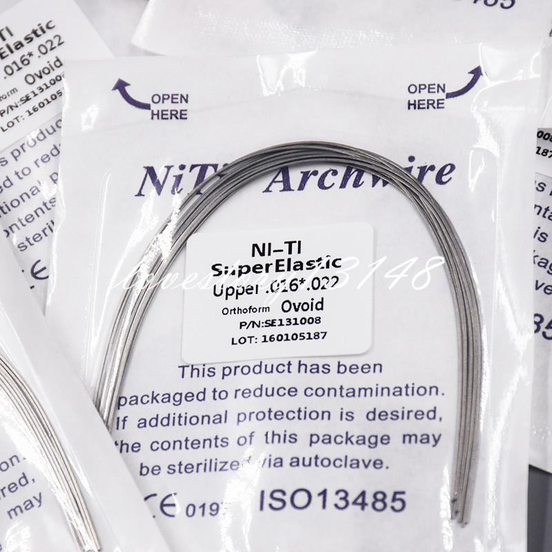 1 Pack Dental Orthodontic NITI Super Elastic Rectangular Arch Wire Ovoid/Natural