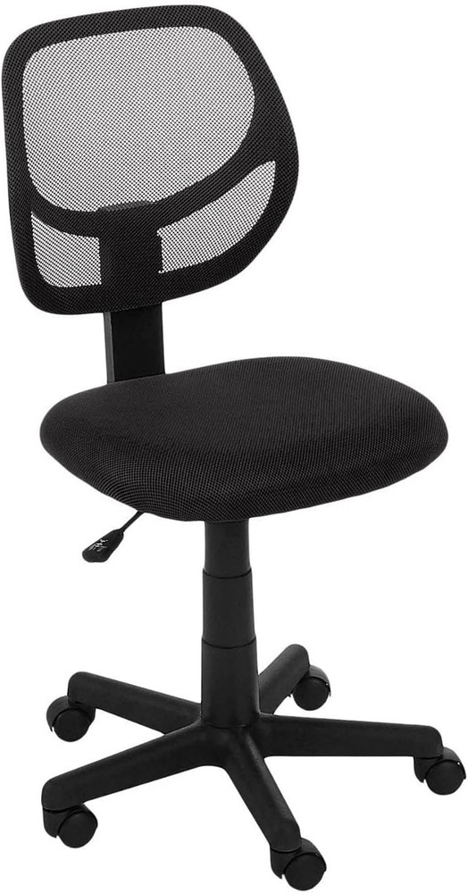 Low Back Office Chair, Breathable Mesh, Height Adjustable, Padded Seat, Rolling