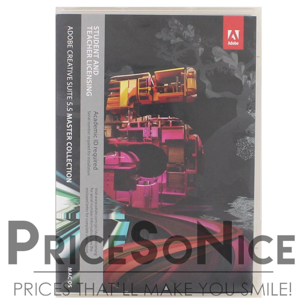 🎓 Adobe CS5.5 Master Collection MAC – Student & Teacher Edition – New/Open Box