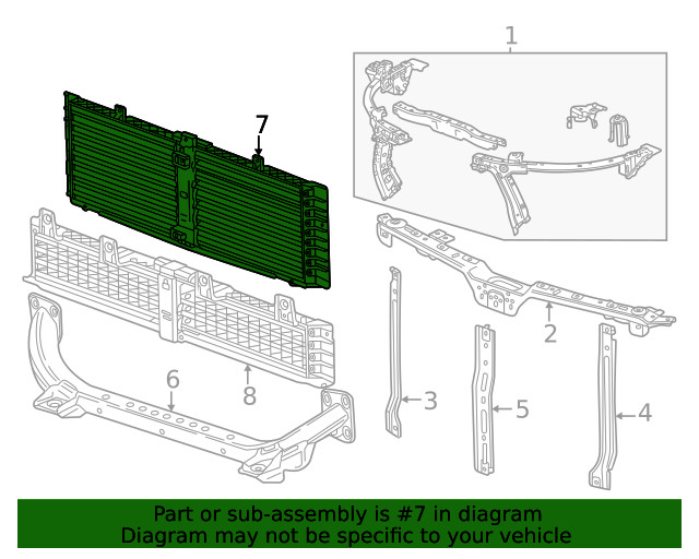Genuine GM Upper Shutter 26565433