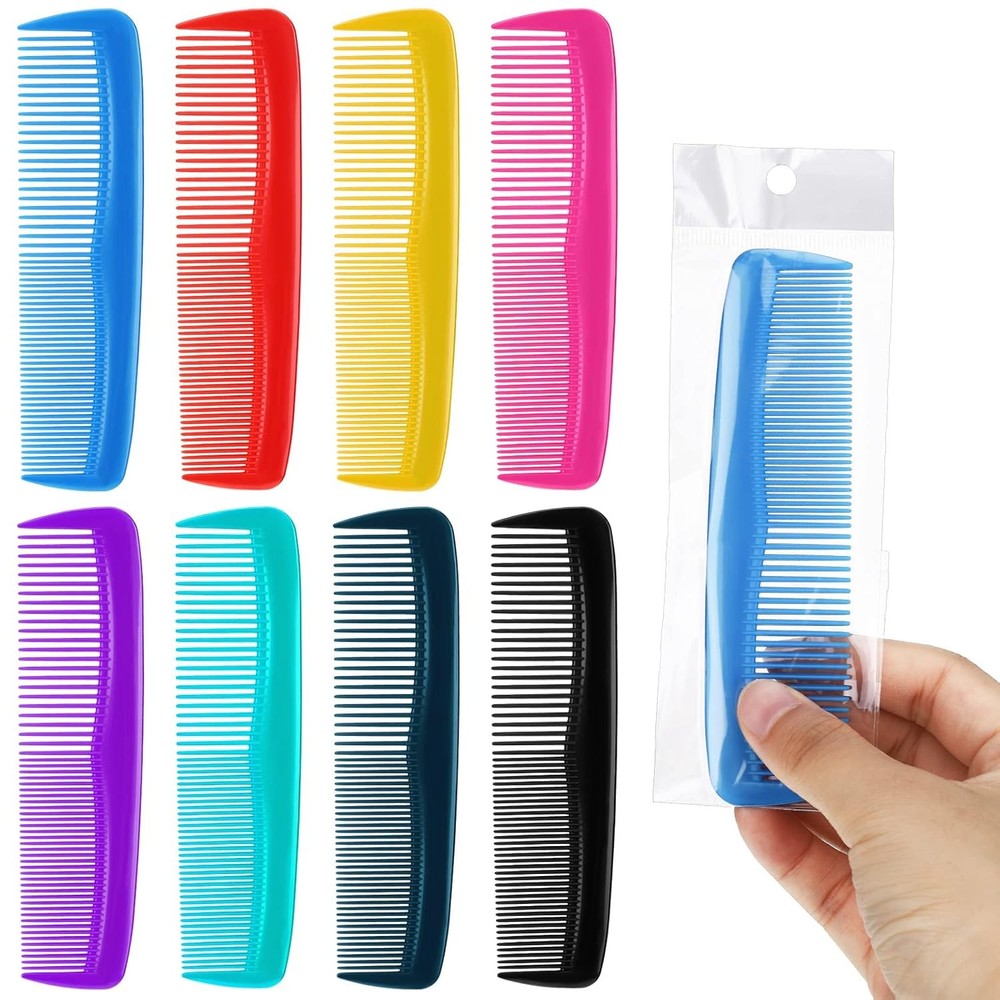 Vesici 100 Packs Combs Bulk Individually Wrapped Multicolor Disposable Small