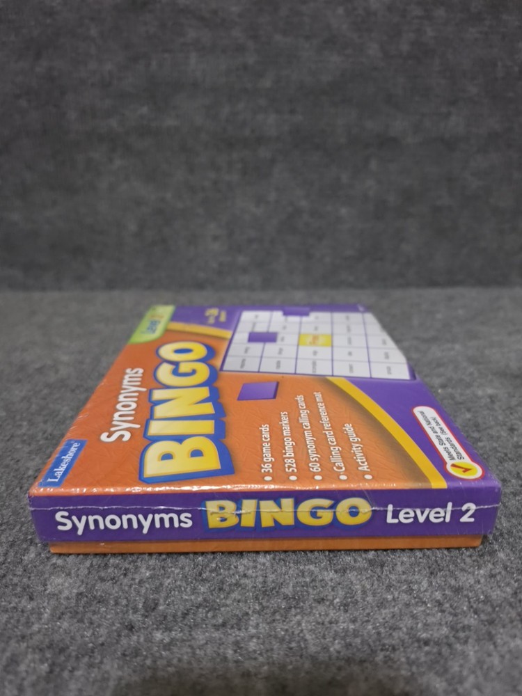 Lakeshore Synonyms Bingo Level 2 Game