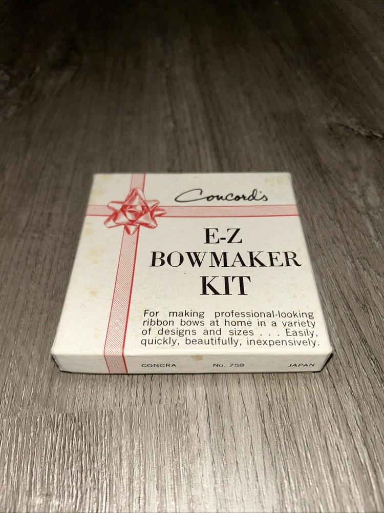 Concord's E-Z Bowmaker Kit DIY Crafts Assorted Bow Designs w/ Instructions