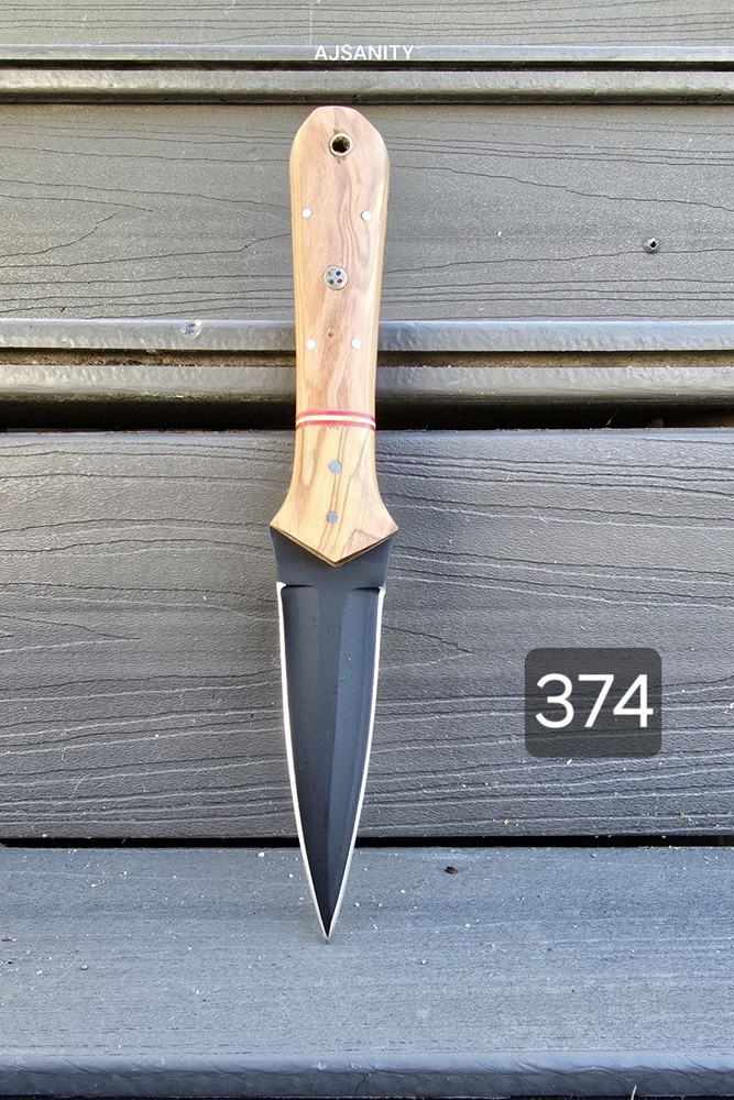 EDC HANDMADE FIXED BLADE DOUBLE EDGE DAGGER KNIFE Ancient Daggers