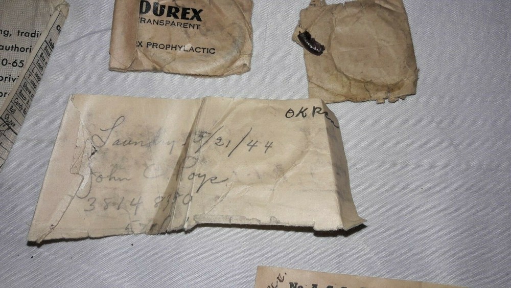 WWII Soldiers Wallet w/Contents, Papers, Notes Etc.
