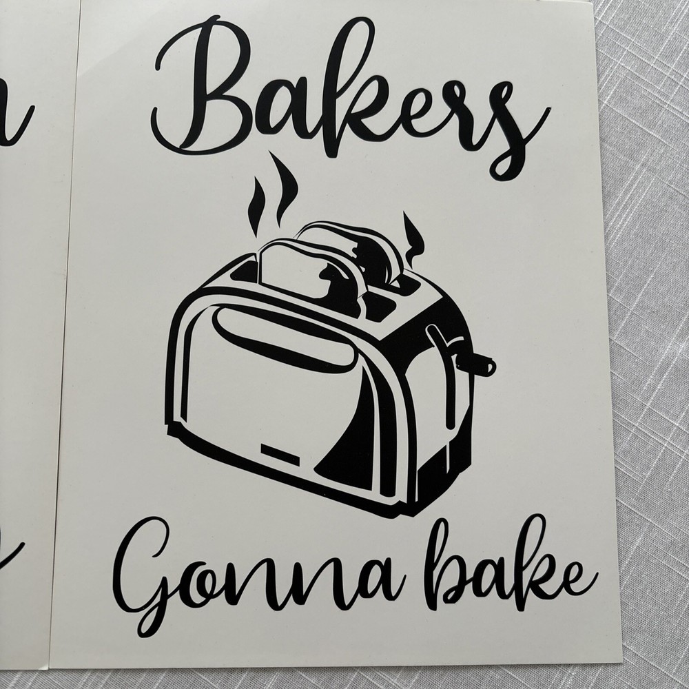 Frameable Kitchen Puns Card Art Unframed 6 pcs "Be Grateful" "Can't Touch This"