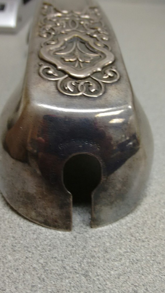 Gothic Silverplate Rotary Phone Metal Handle Cover+