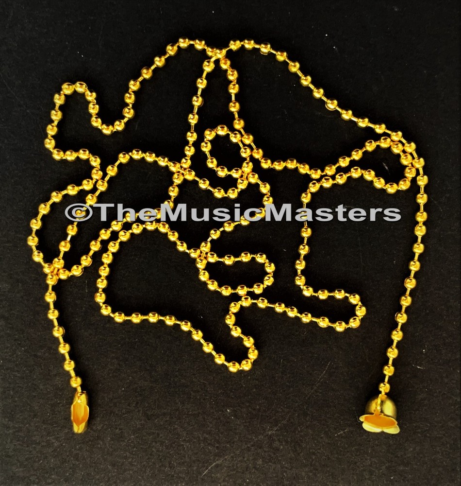 2 Pack 3ft Ceiling Light Lamp Fan PULL CHAIN Gold Electric Socket Lighting Chain