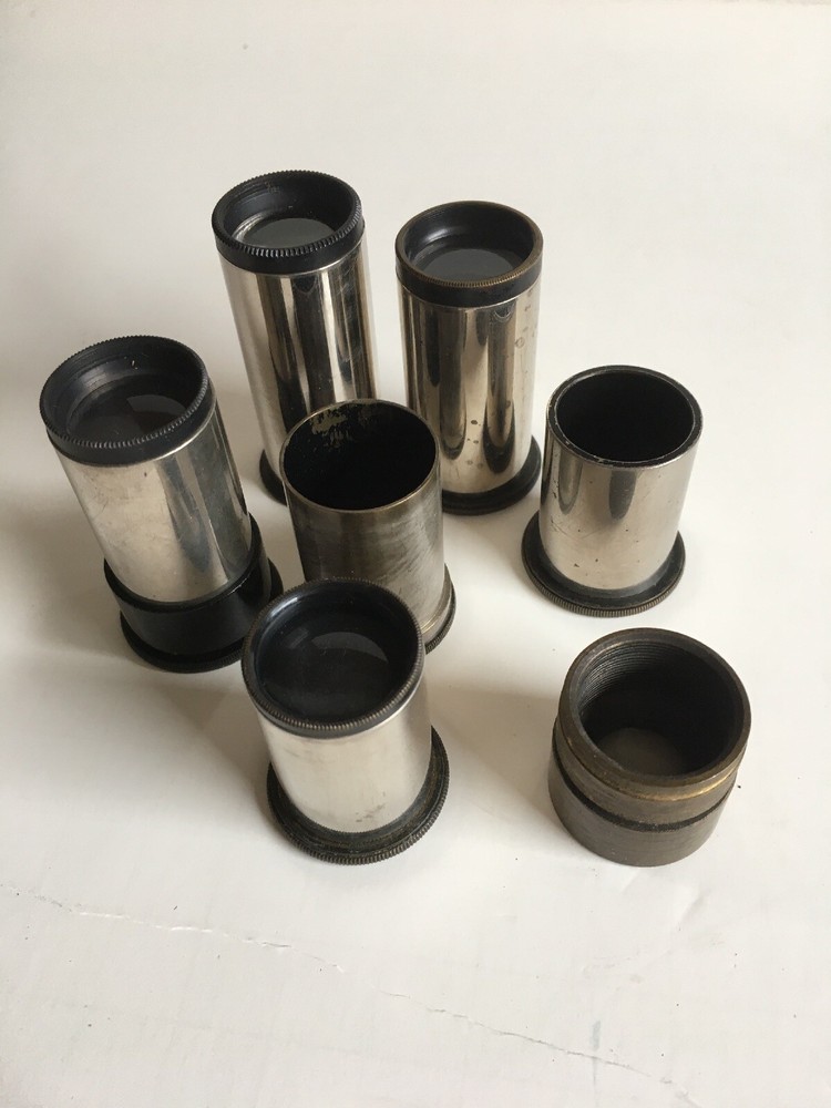 Lot of 7 assorted microscope eyepieces - see pics