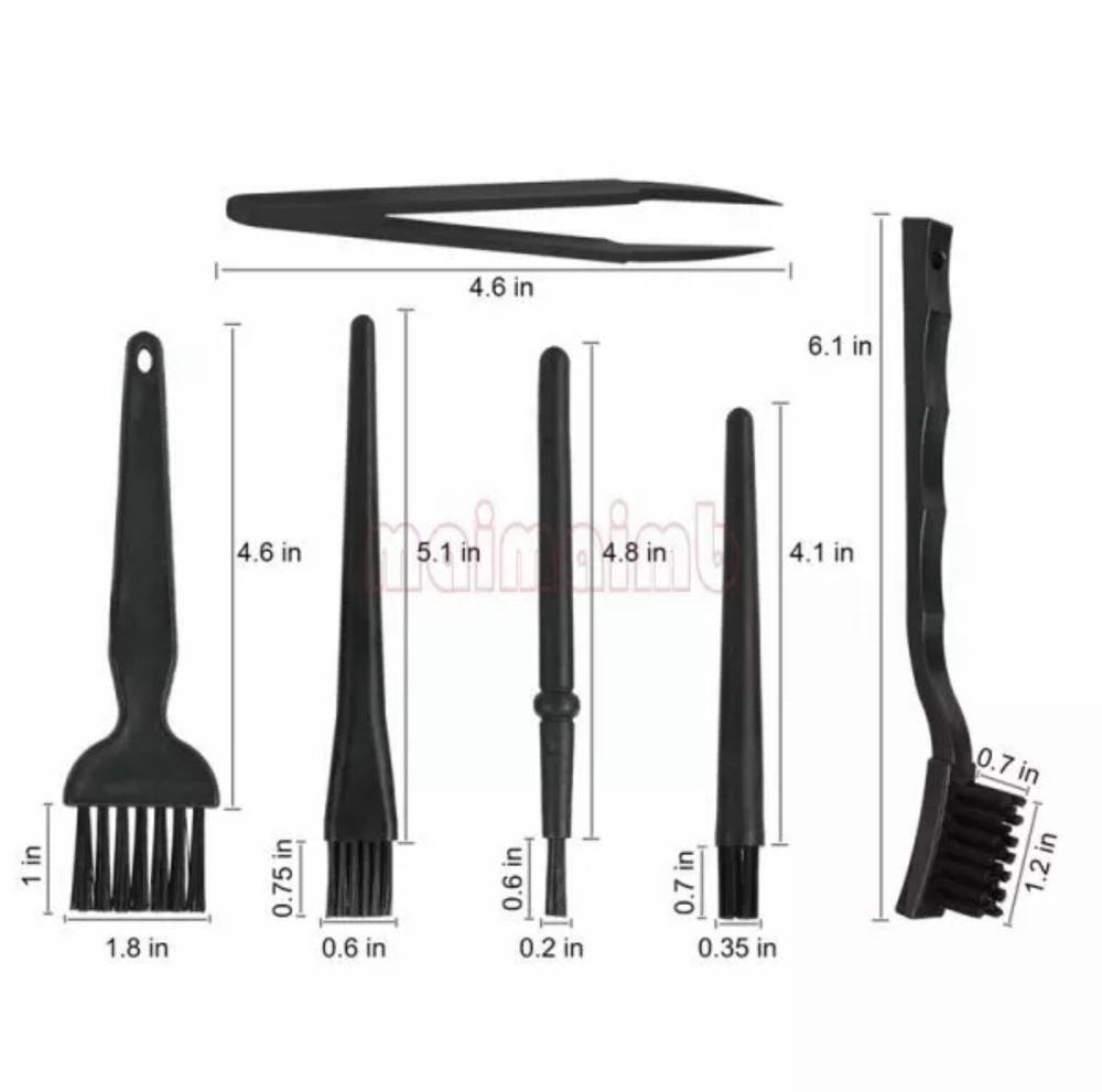 Keyboard Dust Cleaning Kit Laptop Computer 6 Brush Tool PC iPhone Macbook Camera