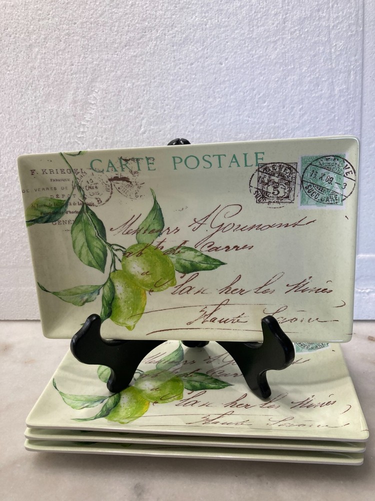 SHABBY CHIC Melamine Appetizer Plates