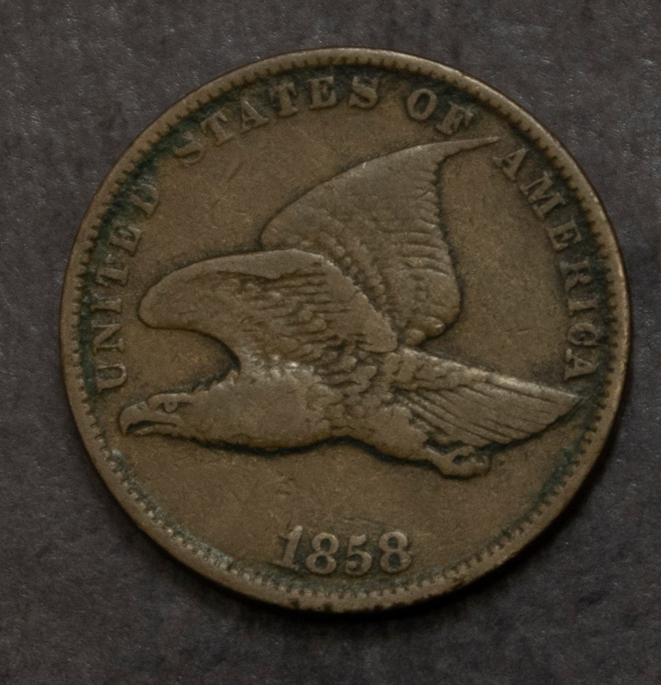 1858 Small Letters Flying Eagle Cent  VF   Lot 2765