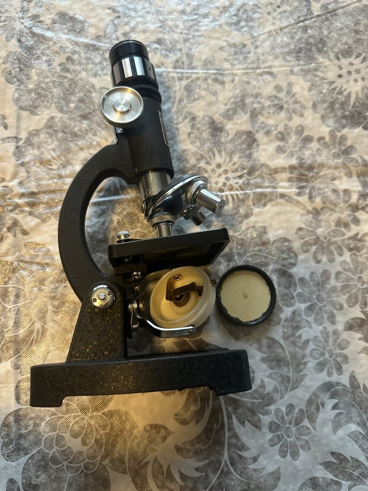 Vintage Stellar Microscope Kit With Tools & Slides, Incomplete