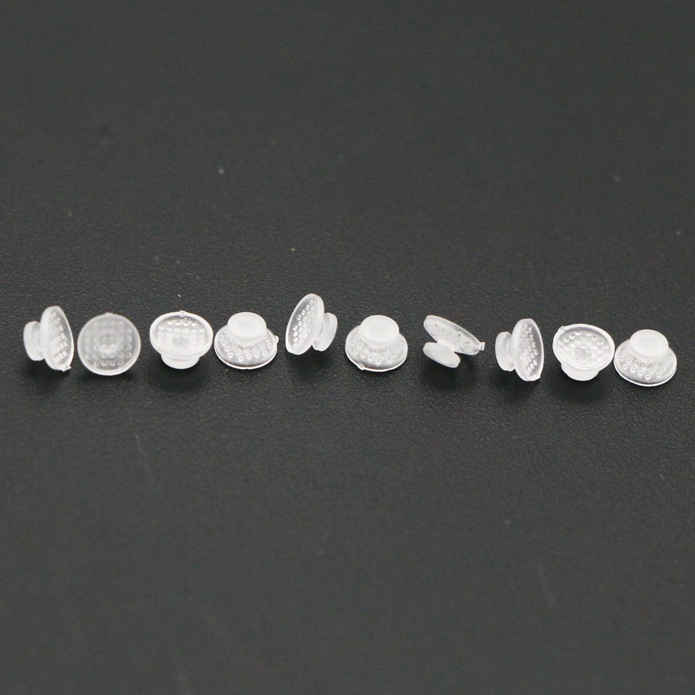 US 100Pcs Dental Orthodontic Ceramic Lingual Button Clear Bondable Mesh Base