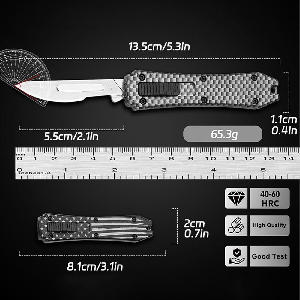 Switch Blades Utility Knife, Automatic Knife Push Button, Retractable Utility Kn