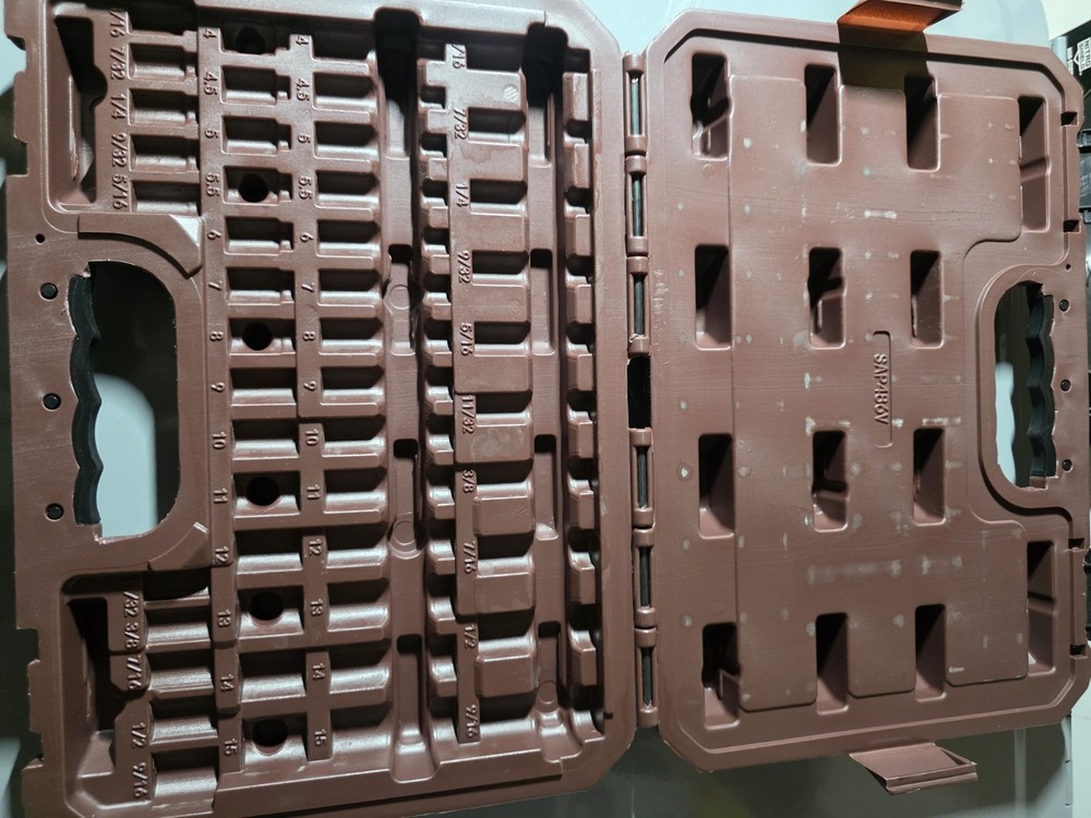 Matco Tools Blow Mold Case For 1/4" Sockets CASE ONLY