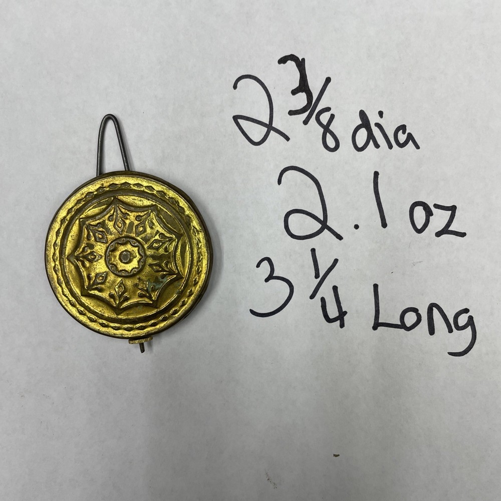 Antique Pillar & Scroll OG Medallion Pendulum Bob