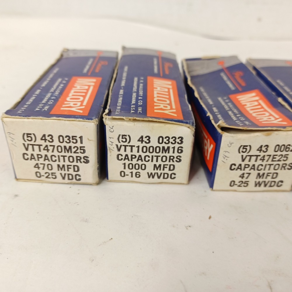 Lot 21 Vintage NOS Mallory Capacitors