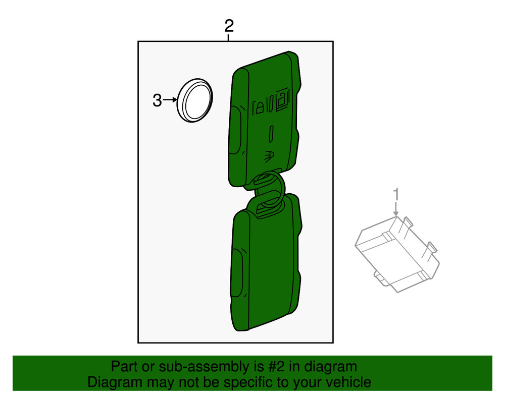 Genuine GM Remote Control Door Lock Transmitter 84540865