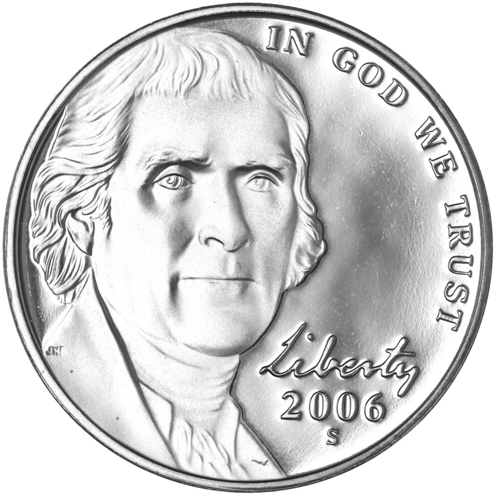 2006 S Jefferson Nickel Gem DCam Proof