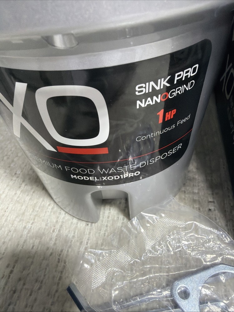 XO Sink Pro Nanogrind 1 HP Batch Feed Disposer Model XOD1PRO Open Box New