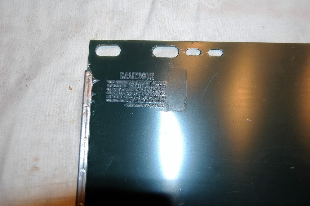 Dark Green Safety Shield Replacement Visor with Metal Band