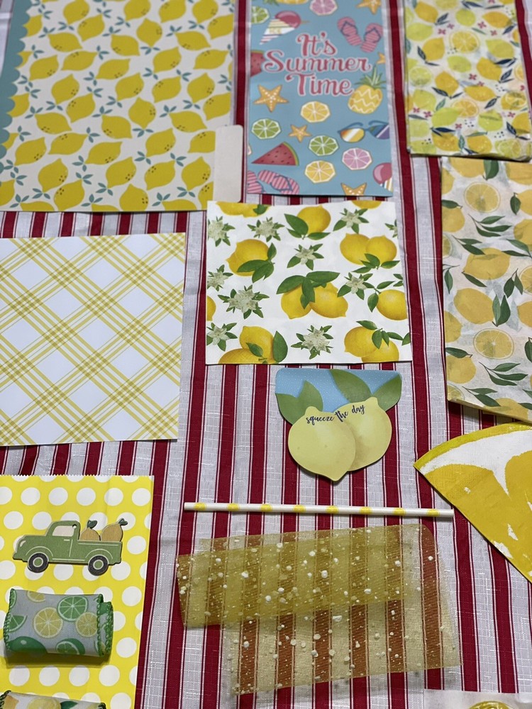 New Lemon Themed Junk Journal Kit