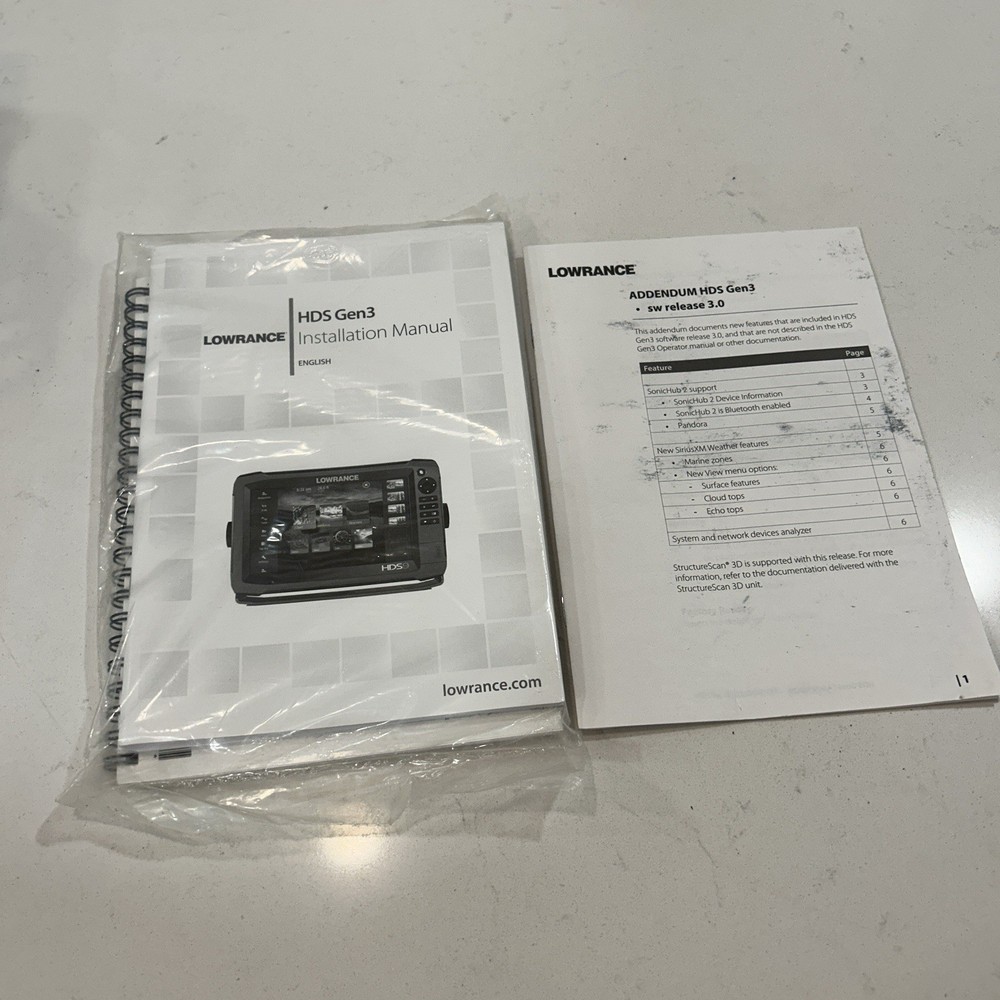 Lowrance HDS9 Gen3 - Fishfinder/Chartplotter Head Unit