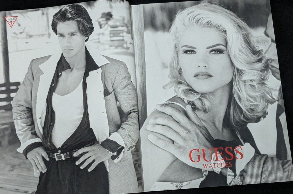 Anna Nicole Smith GUESS Beverly Hills 20-Page Spread Large Format 1992 Ad Insert