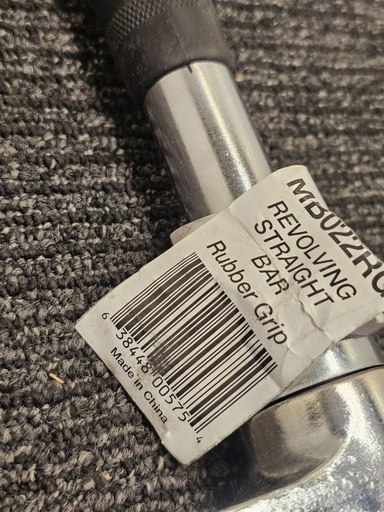 Body Solid MB022RG Tools Rubber Grip Revolving Solid Straight Bar