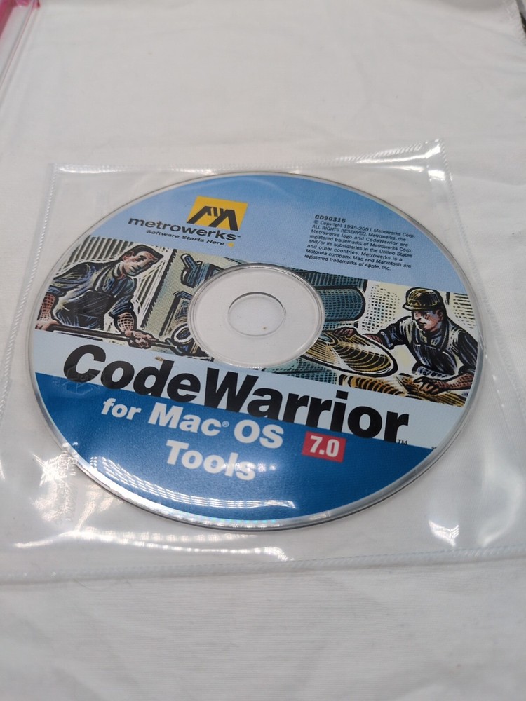 Code Warrior 7.0 For Mac OS And Windows Metroworks Software
