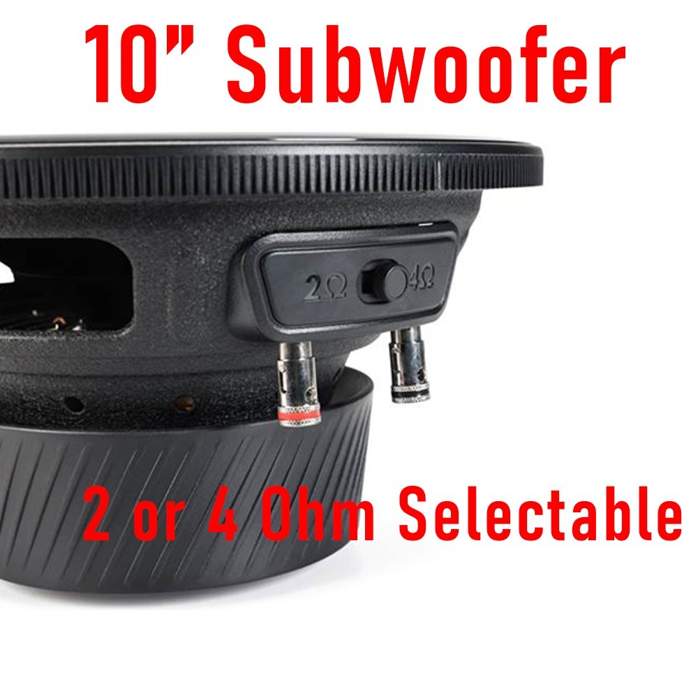 2 Infinity REF-103W 10" SVC 2 or 4 Ohm Switchable Subwoofer 1050 Watts Peak EACH