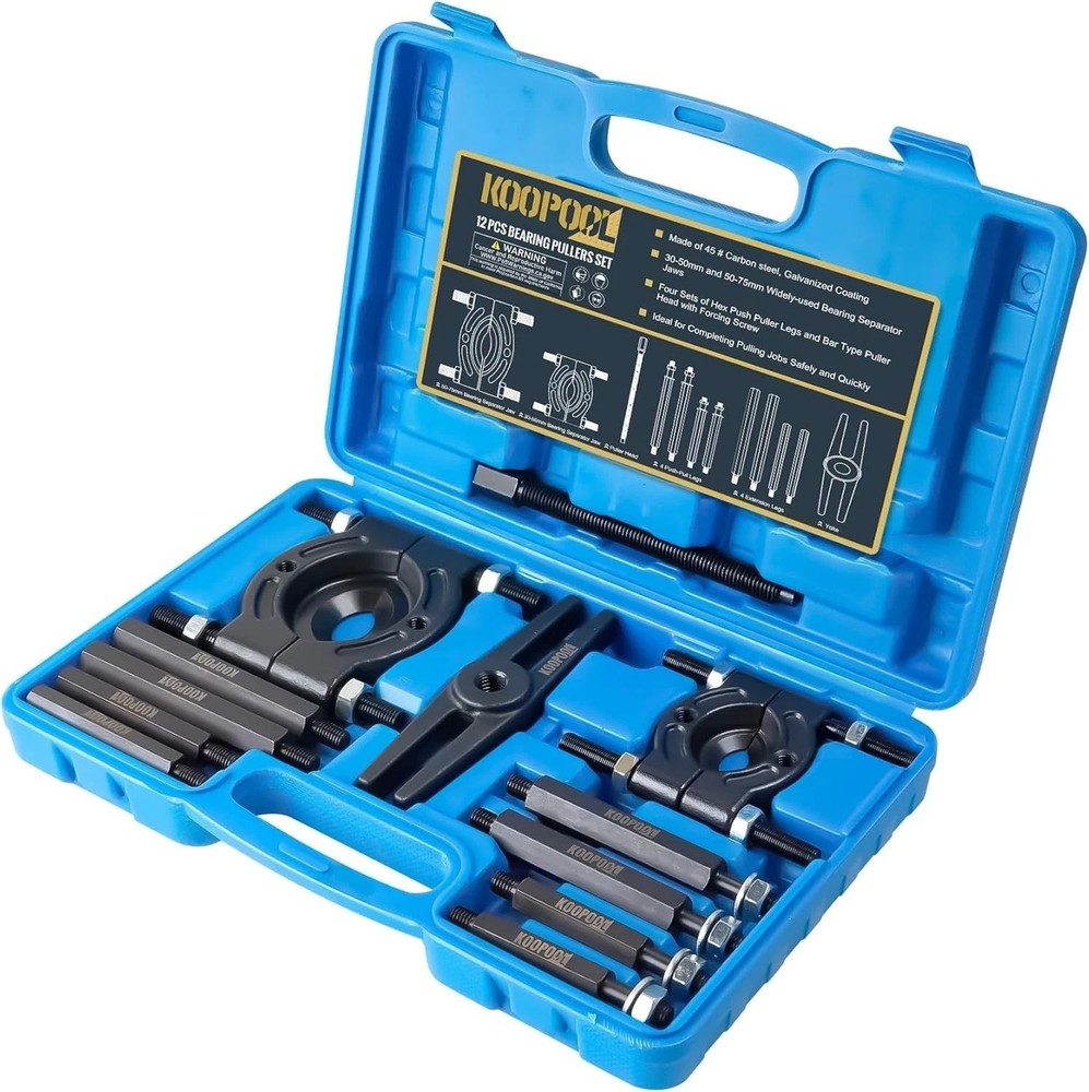 Wheel Hub Puller Set, 5 Ton Capacity Bearing Separator