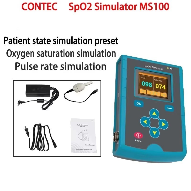CONTEC MS100 SpO2 Simulator Pulse Oximeter Accuracy Oxygen Saturation Simulation