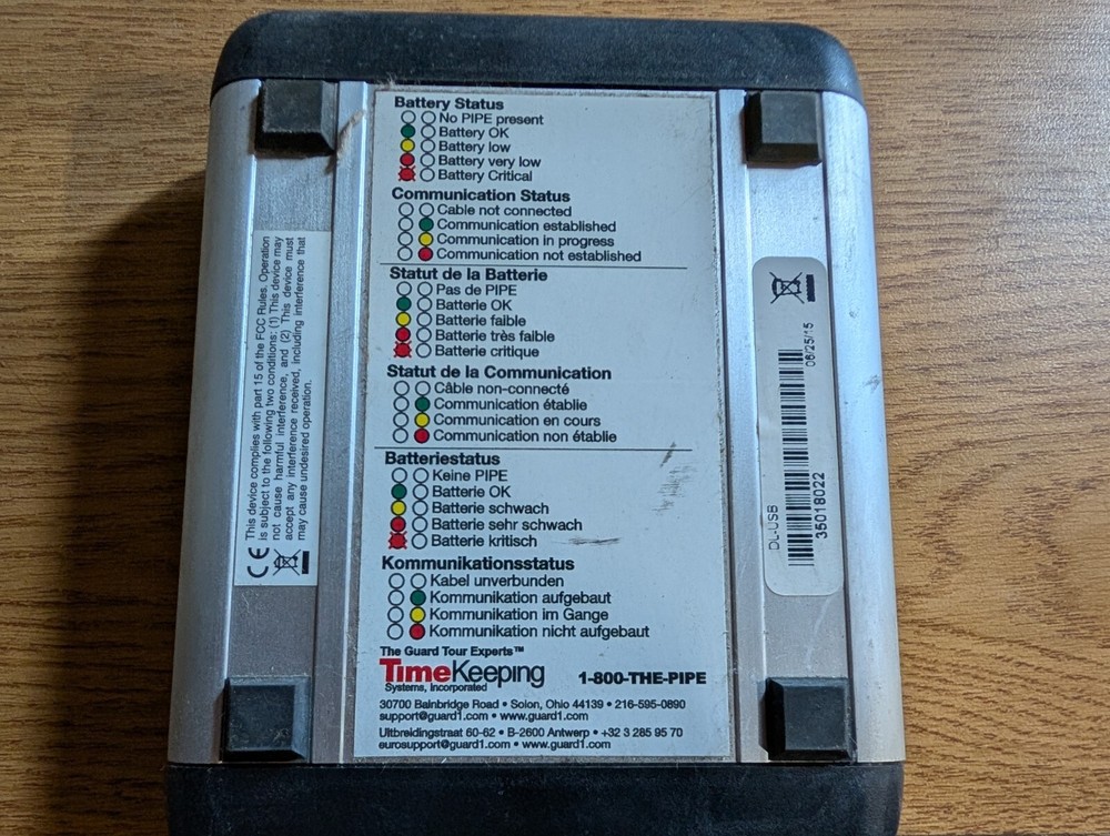 TIME KEEPING SYSTEM INC. USB DOWNLOADER DL-USB