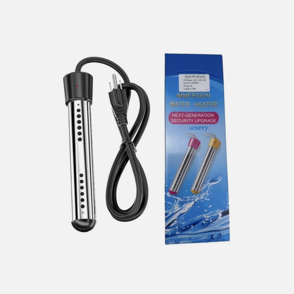 Immersion Water Heater,2000W Submersible Portable Electric Heaters 110-125V AC
