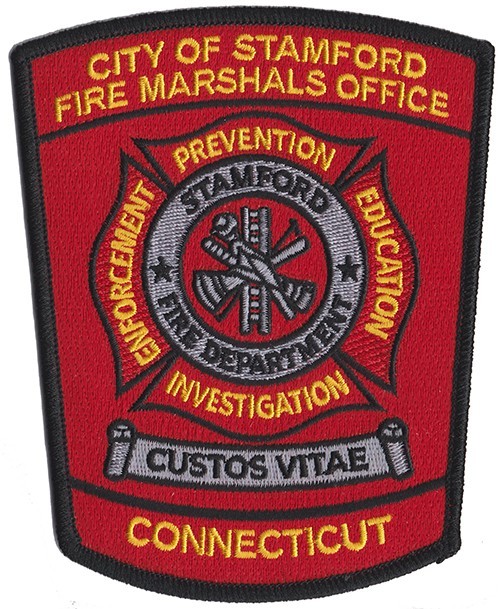 Stamford, CT Fire Marshals Arson Unit Fire Patch NEW.