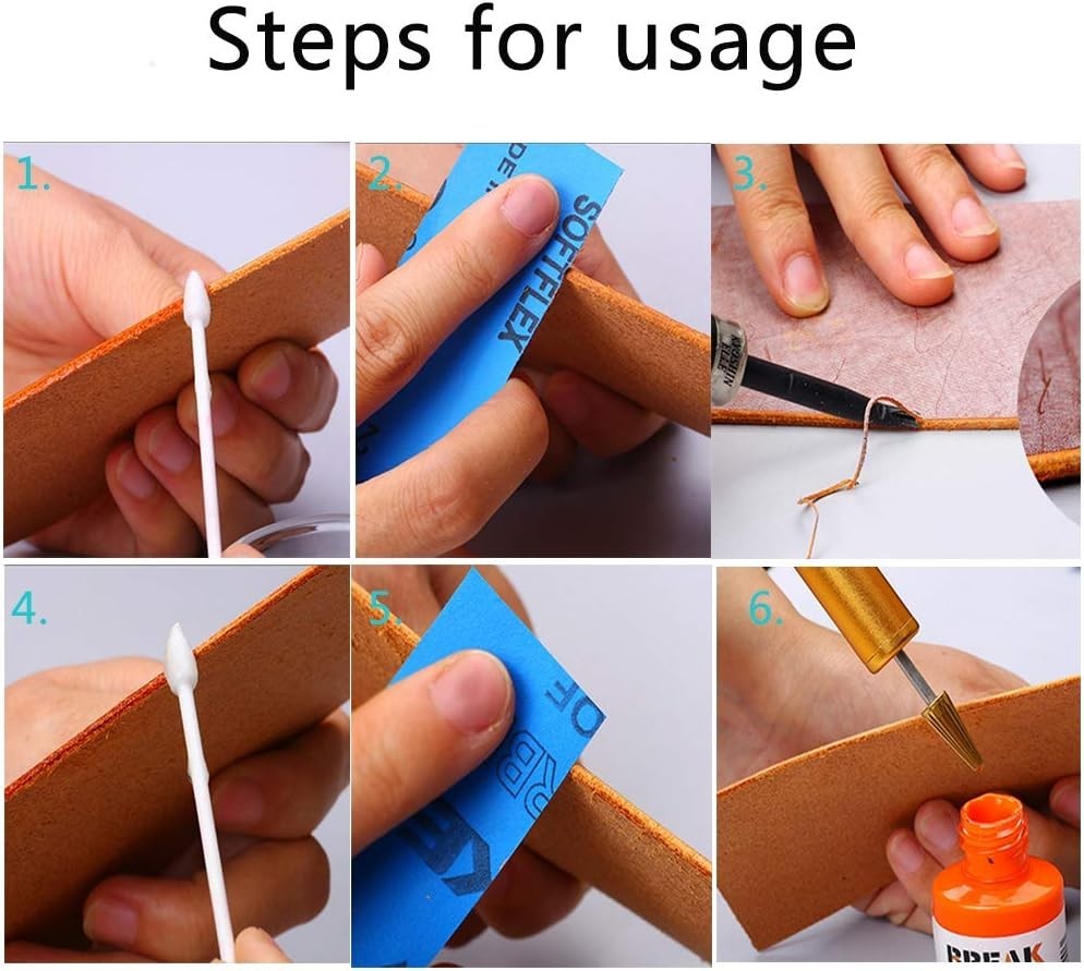 Convenient Leather Edge Dye Tool with Colorful Roller Applicator - 5.2 Inch