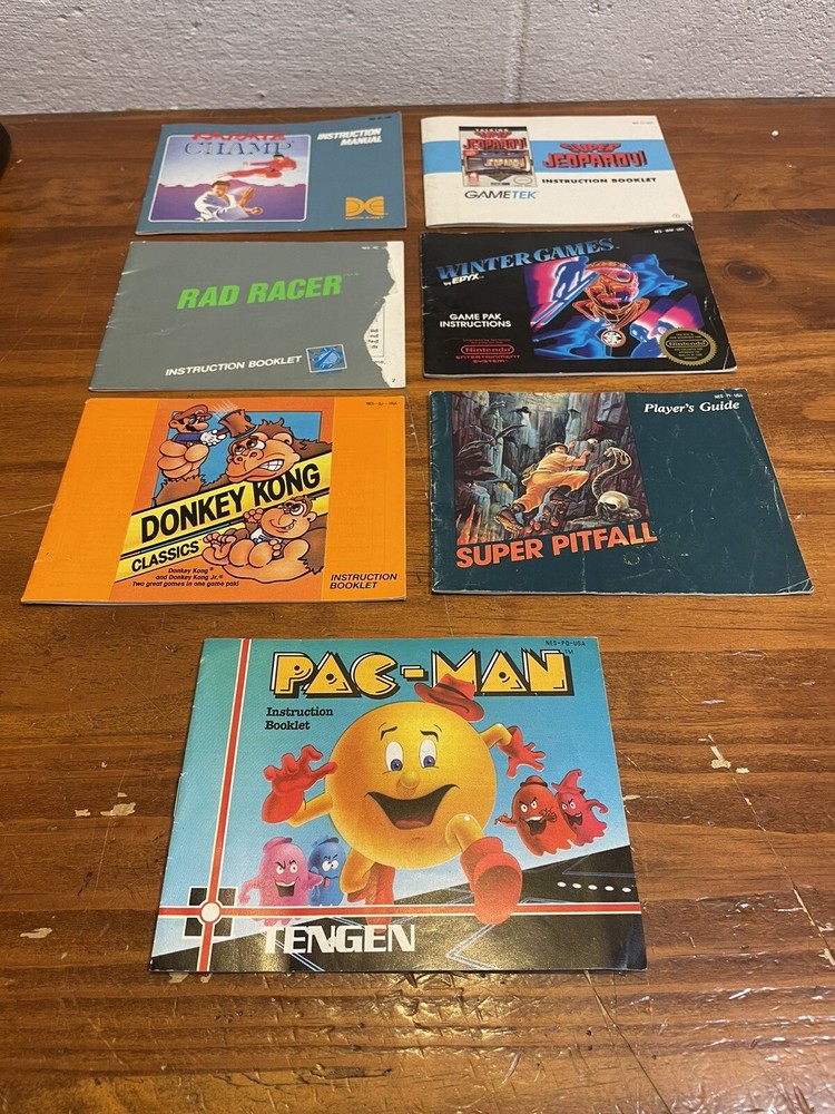 nintendo entertainment system Booklets  (7)