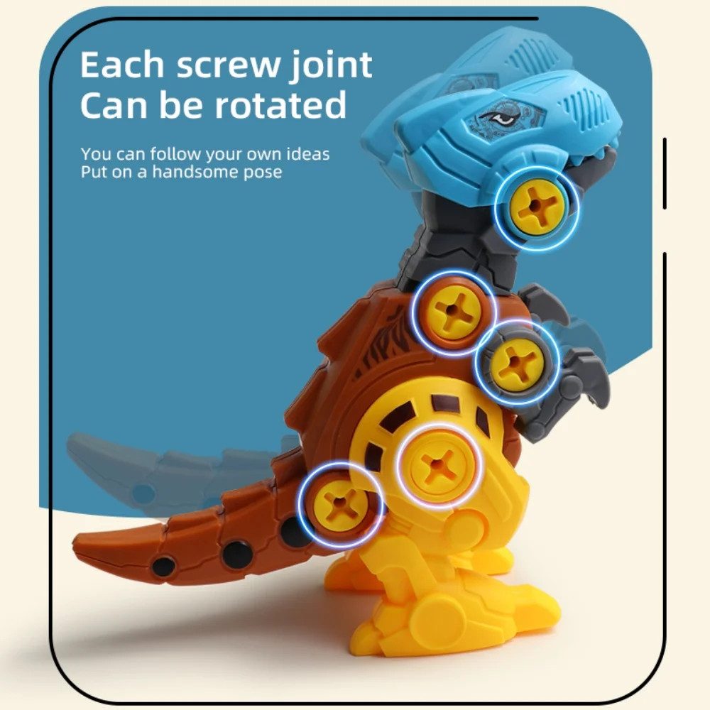 STEM DINOSAUR TOY SET Construction with Tool Drill, Educational Construction