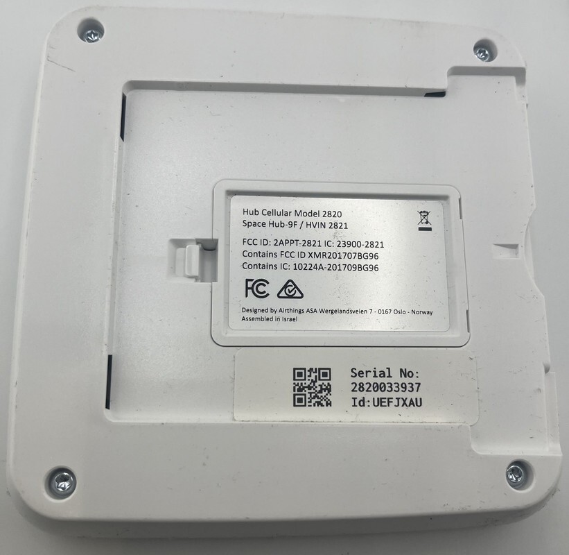 AIRTHINGS 2820 SPACE HUB-9F HUB CELLULAR MODULE