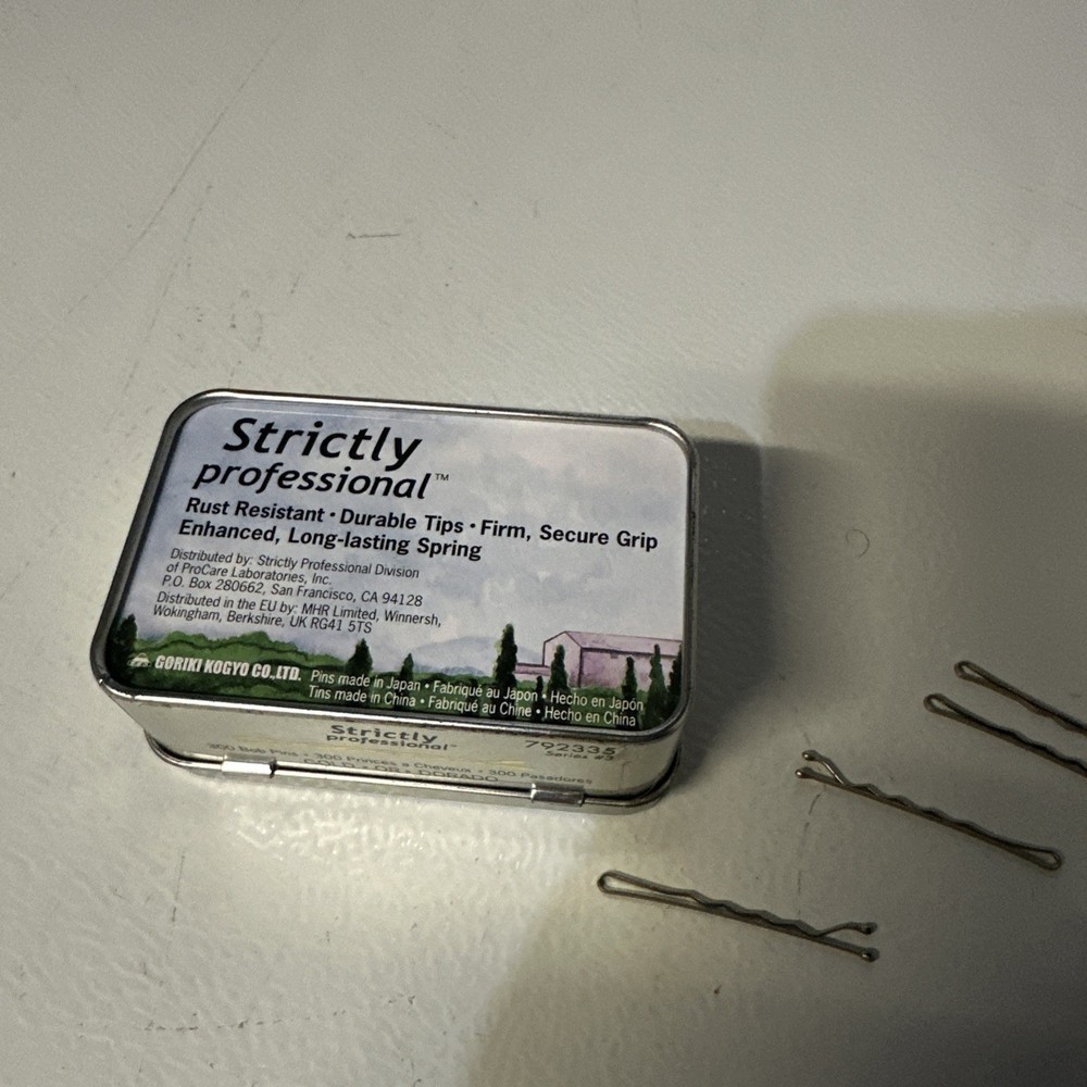 Strictly professional Premium Bob Pins , 300 Count. New open box.